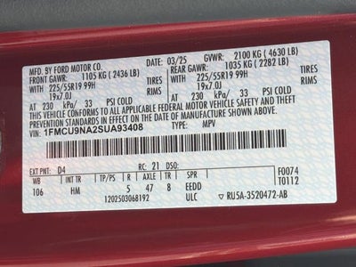 2025 Ford Escape ST-Line Select