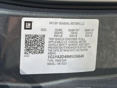 2021 Chevrolet Corvette Stingray 1LT