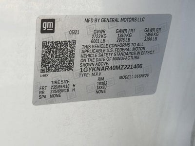 2021 Cadillac XT5 FWD Luxury