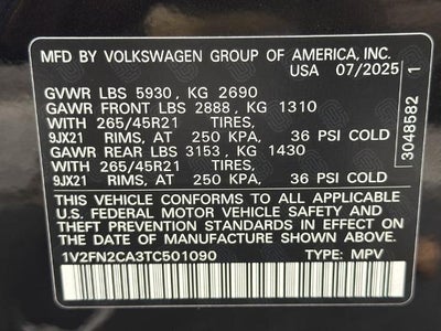 2026 Volkswagen Atlas 2.0T SEL Premium R-Line