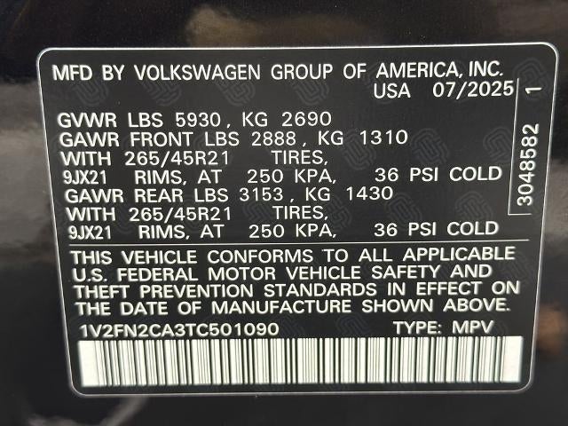 2026 Volkswagen Atlas 2.0T SEL Premium R-Line