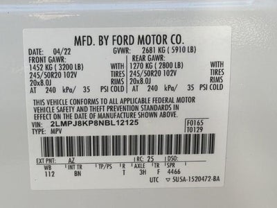 2022 Lincoln Nautilus Reserve