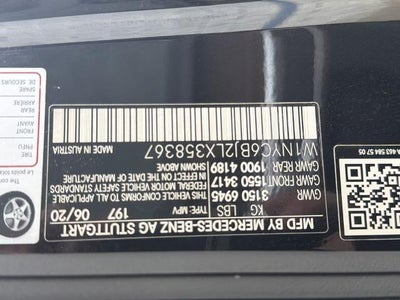 2020 Mercedes-Benz G-Class G 550