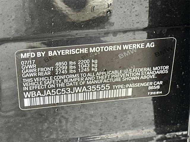 2018 BMW 5 Series 530i