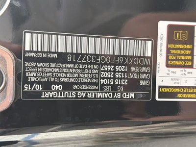 2016 Mercedes-Benz E-Class E 400