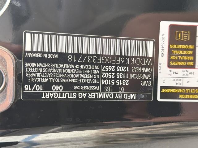 2016 Mercedes-Benz E-Class E 400