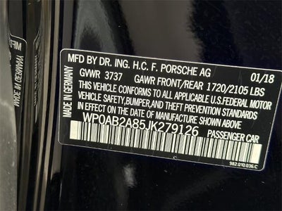 2018 Porsche 718 Cayman S