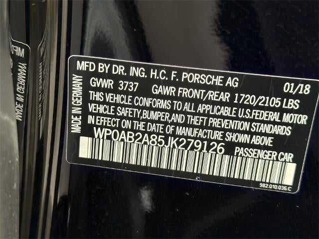 2018 Porsche 718 Cayman S