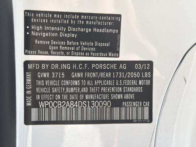 2013 Porsche Boxster S