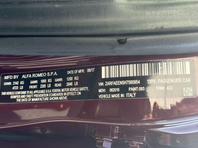 2017 Alfa Romeo Giulia Ti