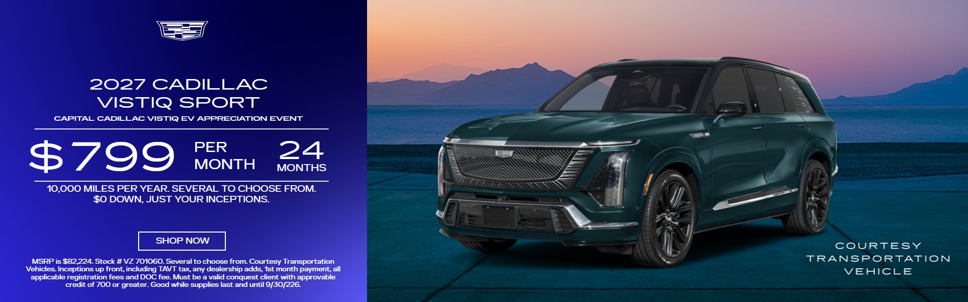 2027 Cadillac VISTIQ Lease Offer