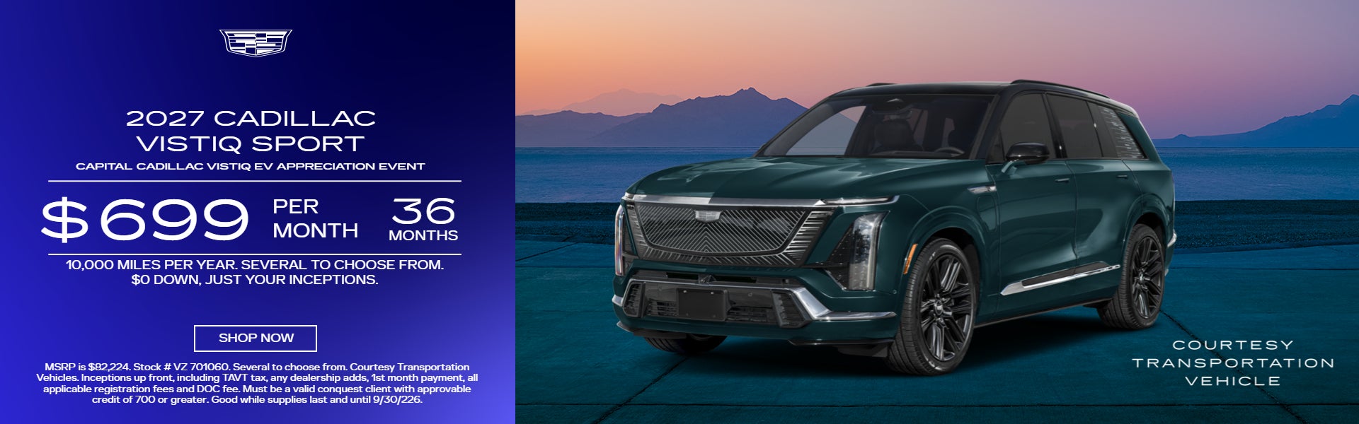 2027 Cadillac VISTIQ Lease Offer
